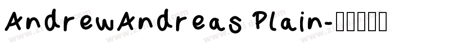 AndrewAndreas Plain字体转换